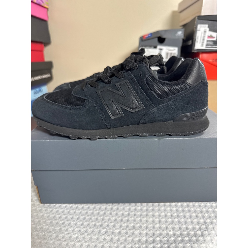 New Balance Sneakers Kids 6 574 Lace Black Black Lifestyle GC574EVE EUC